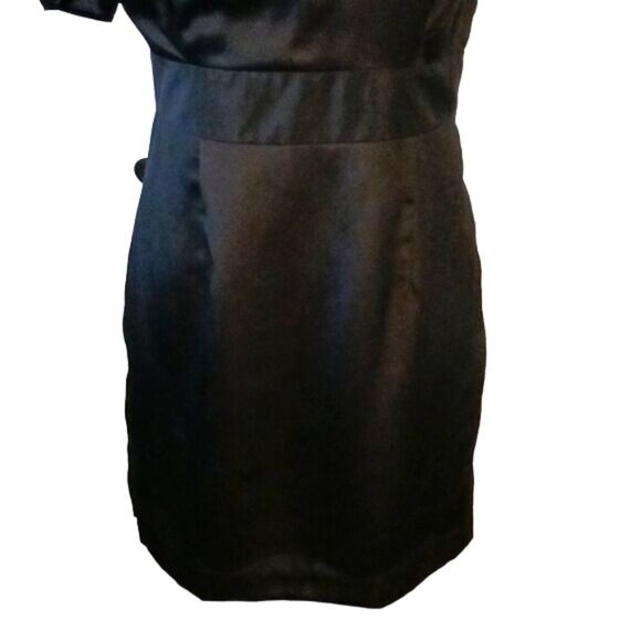 Level Eight Black One Shoulder Ruffled Mini Cocktail Dress Size M - Picture 3 of 12
